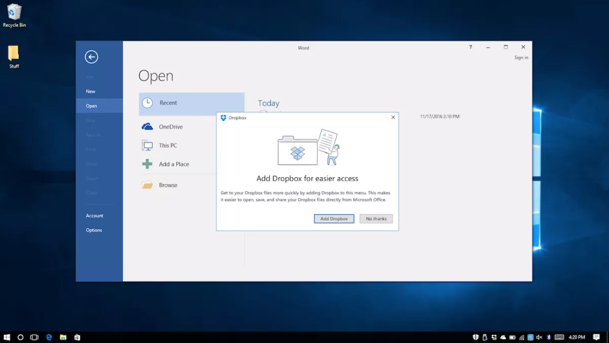 Dropbox and Microsoft Teaming up to deliver new integrations