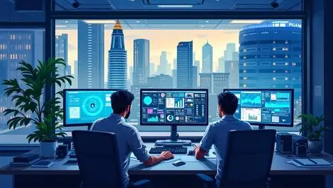 High tech cybersecurity operations center jakarta indonesia digital defense