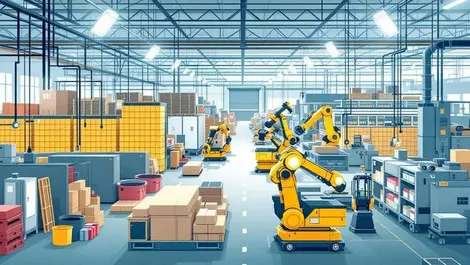 Uk factory behind france italy modern robotics automation industry