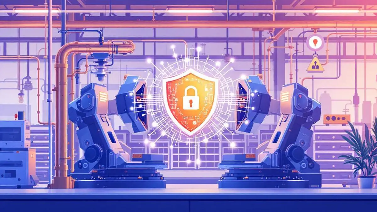 Industrial machinery digital security shields factory automation protection