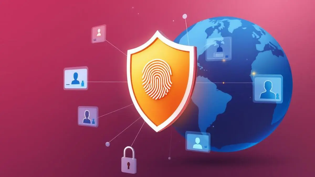 Global secure digital identity shield fingerprint id cards net