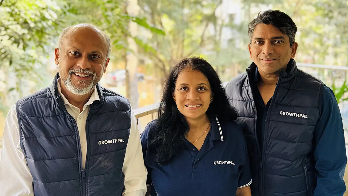 Growthpal founders l to r   maneesh bhandari  shalu mitruka  amaresh shirsat  2 