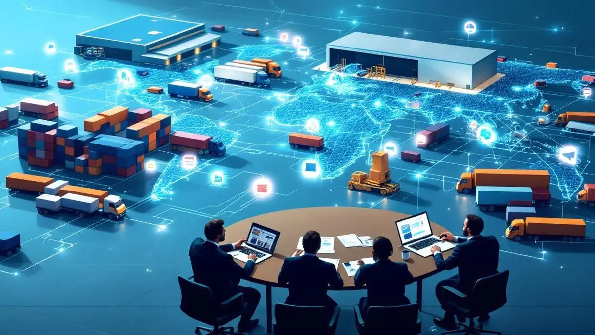 Ai driven global factory network executives planning logistics