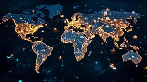 Global esim connectivity world map iot devices network orchestration