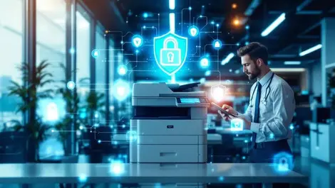 Australian office print room secure mfp it protection documents