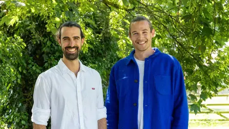 Flok co founders ric da silva  l  and finn stevenson  r 