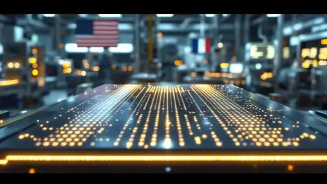 Silicon wafer quantum chips cleanroom us france flags bg