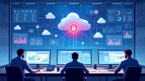 Modern enterprise soc unified cloud server network threat maps hub